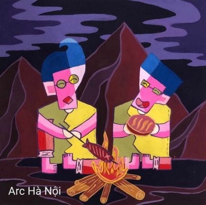 bố cục trang trí màu